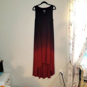 Torrid Black and Red High Low Dress